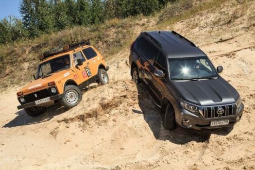 «Здесь кроме Нивы никто не пройдет»: Блогеры сравнили на бездорожье Toyota Land Cruiser Prado и LADA 4x4 «Здесь кроме Нивы никто не пройдет»: Блогеры сравнили на бездорожье Toyota Land Cruiser Prado и LADA 4x4