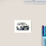 LADA NIVA 1600 COLOR ART PRINT